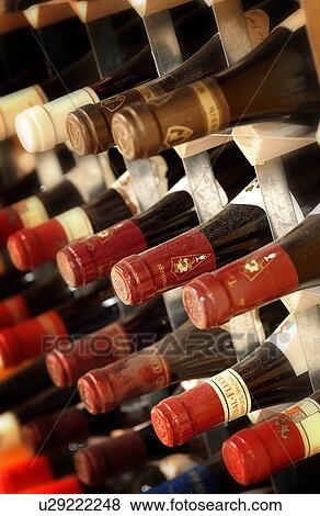 Stock Photo - Racked wine. Fotosearch