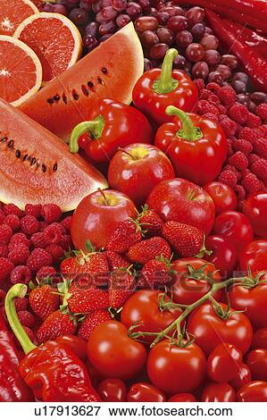 Stock Photo - Range Of Red Food - Non Exclusive. Fotosearch