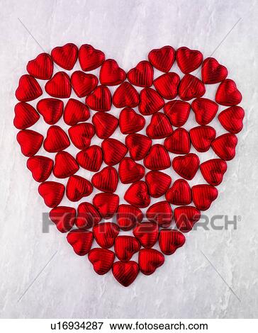 Stock Photo - Red Chocolate Heart - Non Exclusive. Fotosearch
