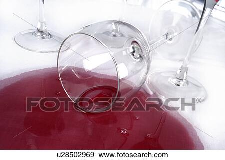 Stock Photo - red wine spill. Fotosearch
