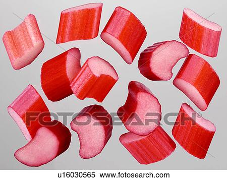 Stock Photography - Rhubarb Segments - Non Exclusive. Fotosearch