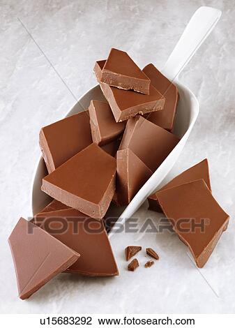 Scoop of Milk Chocolate Chunks - Non Exclusive View Large Photo Image Stock Image - Scoop of Milk Chocolate Chunks - Non Exclusive. Fotosearch