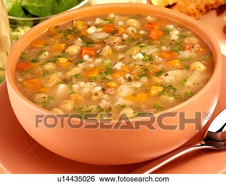 Stock Photograph - Scotch Broth Soup - Non Exclusive. Fotosearch