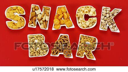 Snack Bar on Red - Non Exclusive View Large Photo Image Stock Photo - Snack Bar on Red - Non Exclusive. Fotosearch