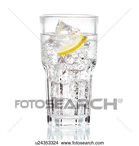 Picture - Sparkling water / lemonade. Fotosearch
