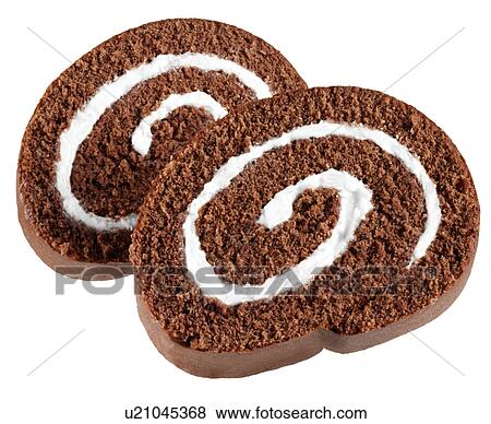 Swiss Roll on White - Non Exclusive View Large Photo Image Stock Photo - Swiss Roll on White - Non Exclusive. Fotosearch