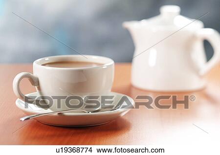 tea cup and pot View Large Photo Image Picture - tea cup and pot. Fotosearch