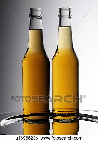 Stock Photography - Two Beer Bottles - Non Exclusive. Fotosearch