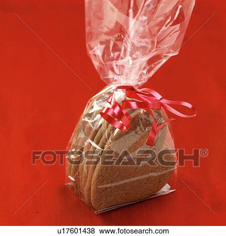 Valentines ginger heart biscuits View Large Photo Image Stock Photo - Valentines ginger heart biscuits. Fotosearch