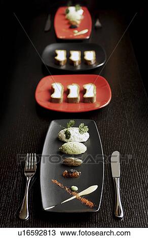 Various canapes View Large Photo Image Stock Image - Various canapes. Fotosearch