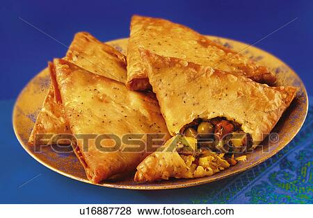 Stock Photo - Vegetable Samosas - Non Exclusive. Fotosearch