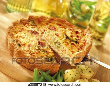 Stock Photo - Vegetarian Quiche - Non Exclusive. Fotosearch