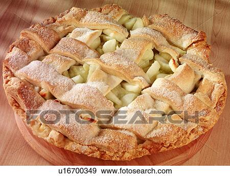 Stock Photo - Apple Lattice Pie - Non Exclusive. Fotosearch