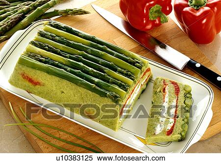 Stock Photography - Asparagus terrine. Fotosearch