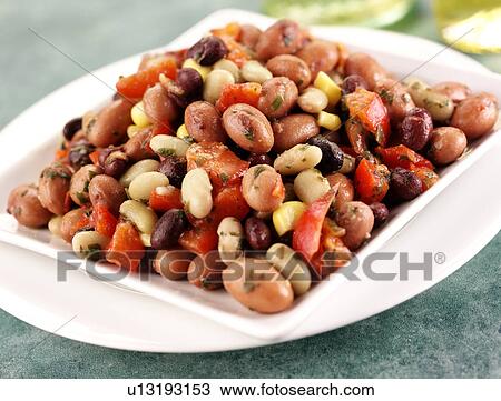 Stock Image - Bean Salad - Non Exclusive. Fotosearch