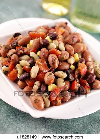 Stock Image - Bean Salad - Non Exclusive. Fotosearch