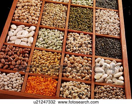 Stock Image - Beans And Pulses - Non Exclusive. Fotosearch