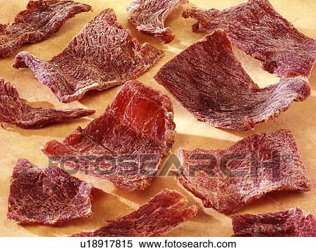 Stock Photography - Beef Jerky - Non Exclusive. Fotosearch