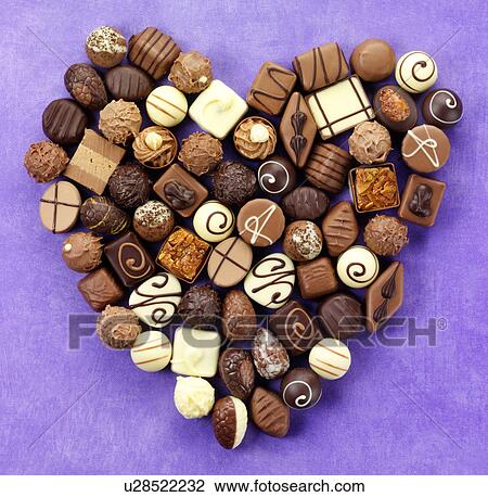 Belgian Chocolate Heart - Non Exclusive View Large Photo Image Stock Image - Belgian Chocolate Heart - Non Exclusive. Fotosearch