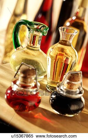 Stock Photography - Bottles Of Vinegar - Non Exclusive. Fotosearch