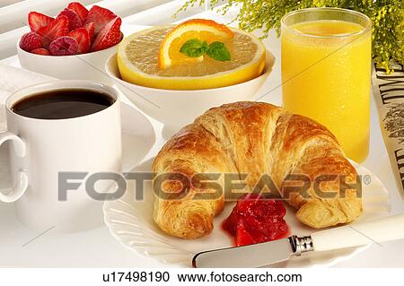 Stock Image - Breakfast table. Fotosearch