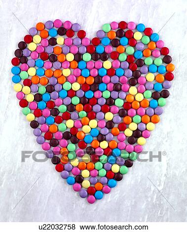 Stock Photo - Candy Sweet Heart on White - Non Exclusive . Fotosearch