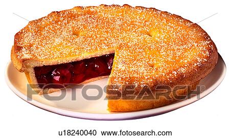 Cherry Pie on White - Non Exclusive View Large Photo Image Stock Image - Cherry Pie on White - Non Exclusive. Fotosearch