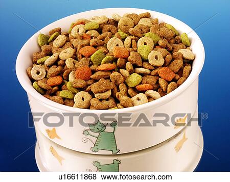 Stock Photo - Dried Cat Food - Non Exclusive. Fotosearch