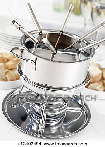 Picture - Fondue Set. Fotosearch