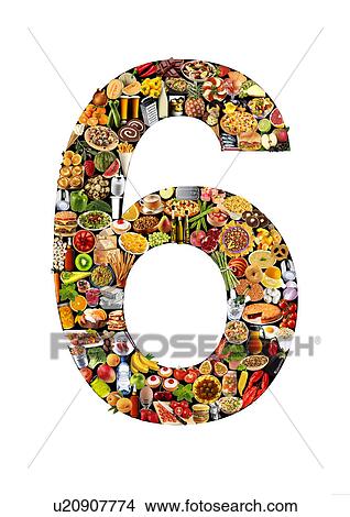 Foodfont Number on Black And White - Non Exclusive View Large Photo Image Picture - Foodfont Number on Black And White - Non Exclusive. Fotosearch