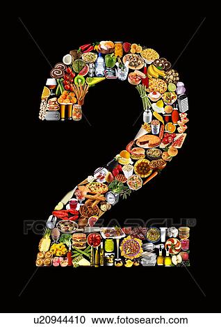 Foodfont Number on Black - Non Exclusive View Large Photo Image Stock Image - Foodfont Number on Black - Non Exclusive. Fotosearch