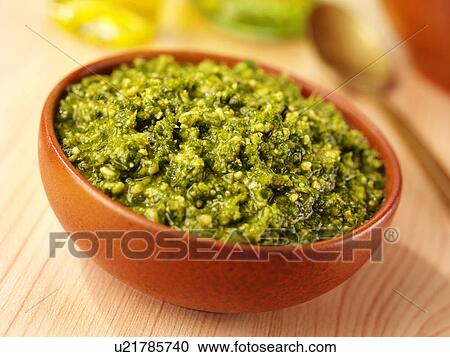 Stock Image - Fresh Pesto - Non Exclusive. Fotosearch