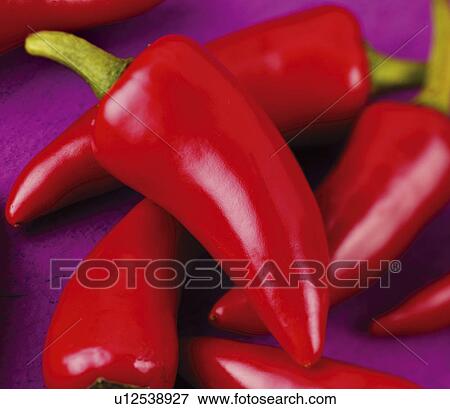 Fresh Red Chillis - Non Exclusive View Large Photo Image Stock Photo - Fresh Red Chillis - Non Exclusive. Fotosearch