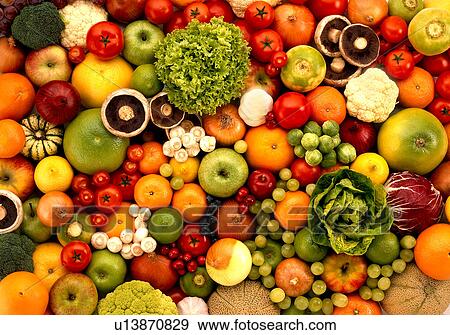 Stock Photo - Fruit and vegetable assortment. Fotosearch