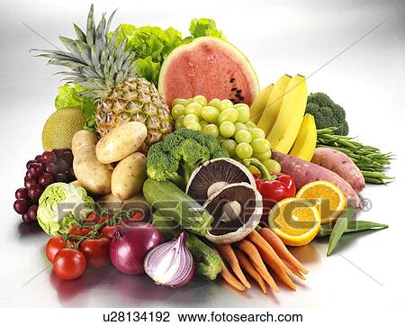 Stock Image - Fruit And Vegetables - Non Exclusive. Fotosearch
