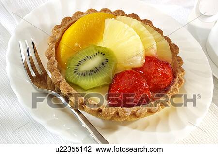 Stock Image - Fruit tart. Fotosearch