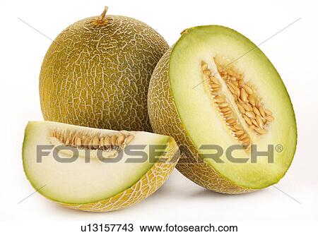 Stock Image - Galia melons. Fotosearch