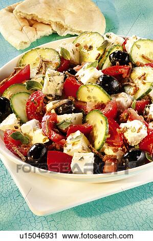 Greek Salad View Large Photo Image Stock Image - Greek Salad. Fotosearch