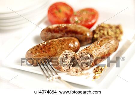 Picture - Herby Sausages- Non Exclusive. Fotosearch