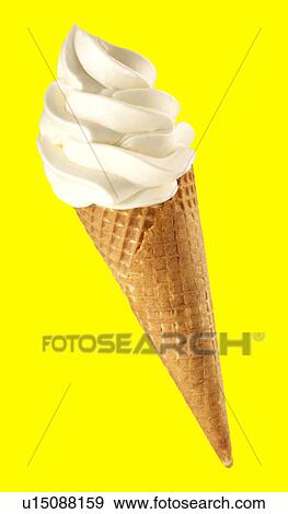 Ice cream on yellow View Large Photo Image Stock Photo - Ice cream on yellow. Fotosearch