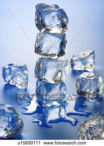 Ice On Blue - Non Exclusive View Large Photo Image Stock Image - Ice On Blue - Non Exclusive. Fotosearch