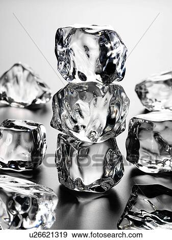 Stock Photo - Ice On Silver - Non Exclusive. Fotosearch