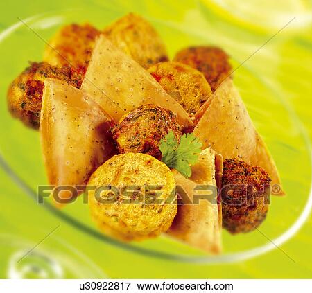 Stock Photo - Indian Snacks. Fotosearch