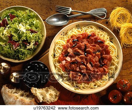Stock Image - Italian food. Fotosearch