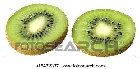 Stock Photo - Kiwi Fruits on White - Non Exclusive. Fotosearch