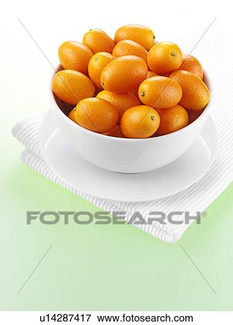 Stock Photo - Kumquats In Bowl. Fotosearch