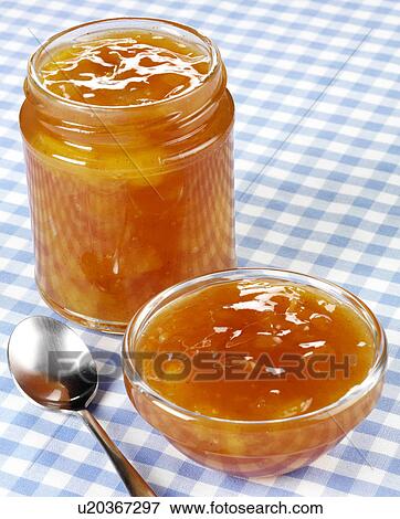 Stock Photo - Mango Chutney Without Label - Non Exclusive. Fotosearch
