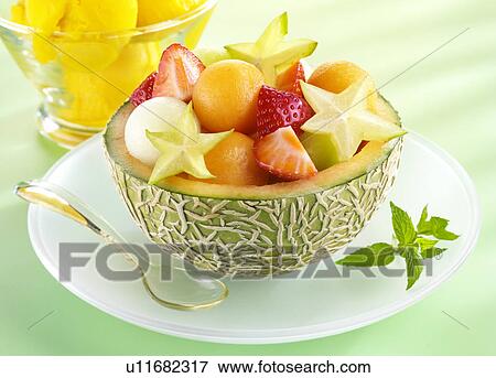 Melon Fru - Non Exclusiveit Salad View Large Photo Image Stock Photo - Melon Fru - Non Exclusiveit Salad. Fotosearch