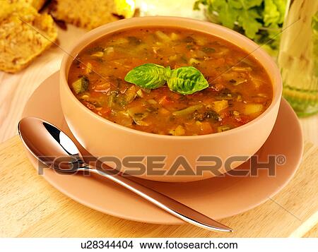 Minestrone Soup - Non Exclusive View Large Photo Image Picture - Minestrone Soup - Non Exclusive. Fotosearch