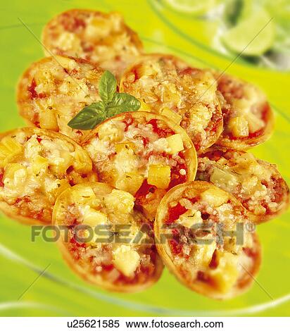 Stock Photography - Mini Pizzas. Fotosearch